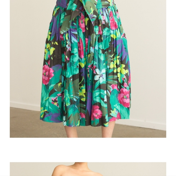 Vintage 80's Dress Melissa Multicolor Dress Size 6 - Picture 10 of 12